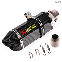 Ауспух AKRAPOVIC спортно гърне за мотор 370 мм, карбон- Mt29